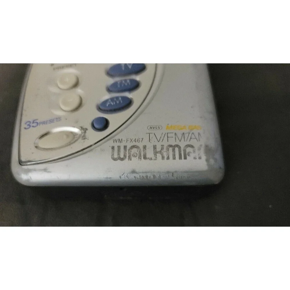 Sony Walkman WM-FX467 Cassette Player AM/FM/TV Radio Partially Works